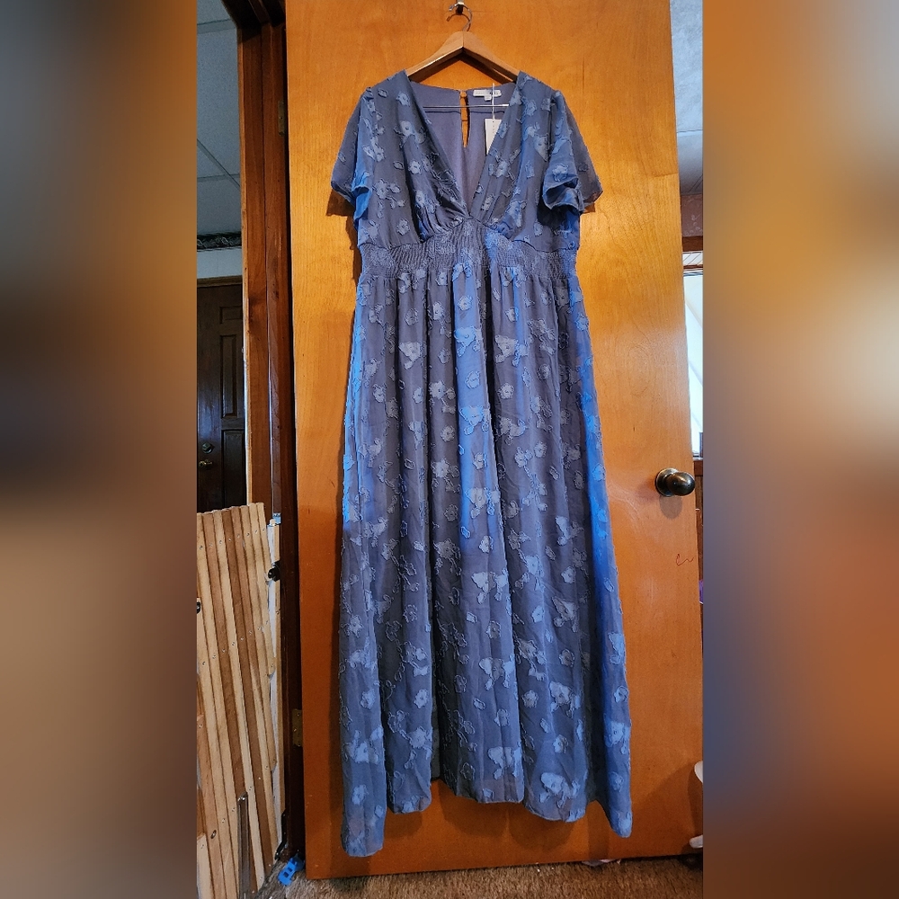 NWT Baltic Born Blue Baby Shower Dress